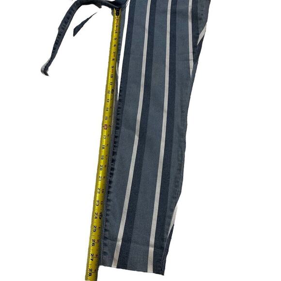 NWT KUT Size 12 Women’s Connie High Rise Ankle Skinny Striped Jeans Raw Hem - Picture 7 of 12